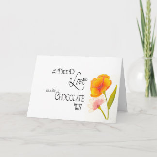必要なのは愛とチョコレート カード