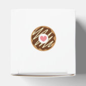 必要なのは愛とドーナツのカスタムウェディング フェイバーボックス (上部)