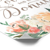 必要なのは愛とドーナツのデザートテーブル ポスター (角)