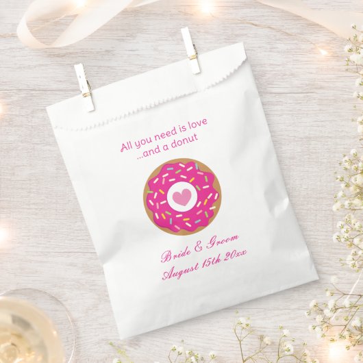 必要なのは愛とドーナツ可愛結婚い フェイバーバッグ (クリップ留めされた状態)