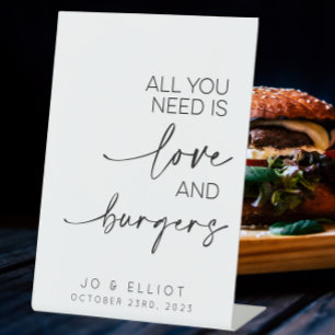 必要なのは愛とハンバーガーの食べ結婚物だけだ 台座サイン