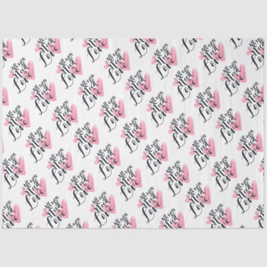 必要なのは愛とハートティッシュペーパー 薄葉紙 (正面)