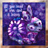 必要なのは愛とバニー抽象芸術 ウィンドウサイン (シート2)