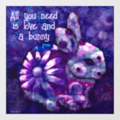 必要なのは愛とバニー抽象芸術 ウィンドウサイン (シート)