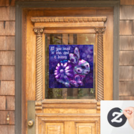 必要なのは愛とバニー抽象芸術 ウィンドウサイン