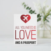 必要なのは愛とパスポートはがき ポストカード (スタンド正面)