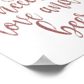 必要なのは愛とビールバラ金ゴールドサイン ポスター (角)