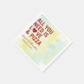 必要なのは愛とピザのナモダンプキン結婚だけだ スタンダードカクテルナプキン (角)