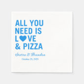 必要なのは愛とピザのナモダンプキン結婚だけだ スタンダードカクテルナプキン (正面)