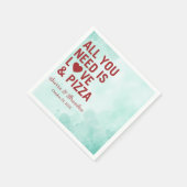 必要なのは愛とピザのナモダンプキン結婚だけだ スタンダードカクテルナプキン (角)