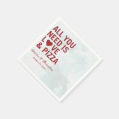 必要なのは愛とピザのナモダンプキン結婚だけだ スタンダードカクテルナプキン (角)