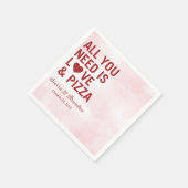 必要なのは愛とピザのナモダンプキン結婚だけだ スタンダードカクテルナプキン (角)