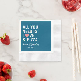 必要なのは愛とピザのナモダンプキン結婚だけだ 縁ありカクテルナプキン