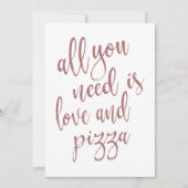 必要なのは愛とピザのバラ金ゴールド 招待状 (正面)