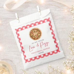 必要なのは愛とピザのブライダルシャワー フェイバーバッグ