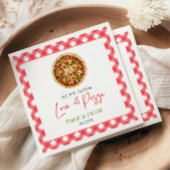 必要なのは愛とピザのリハーサルディナー スタンダードランチョンナプキン