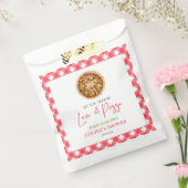 必要なのは愛とピザカップルのシャワー フェイバーバッグ (封をした状態)