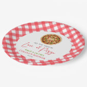 必要なのは愛とピザカップルのシャワー ペーパープレート (アングル)