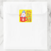 必要なのは愛とホットココアのクリスマスだけおもしろい スクエアシール (バッグ)