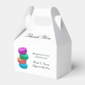 必要なのは愛とマカロンのカスタムウェディング フェイバーボックス (裏面サイド)