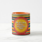 必要なのは愛と信仰だけだ"レトロマグ マグカップ (中央)