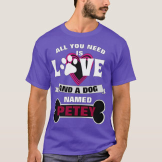 必要なのは愛と名付けられた犬だけ Tシャツ