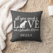 必要なのは愛と実験犬の装飾用クッション クッション (ブランケット)