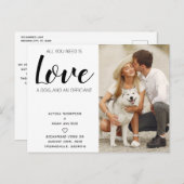 必要なのは愛と犬の駆け落ち 案内ポストカード (正面/裏面)