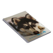 必要なのは愛と犬の8.5x5.5ハスキー ノートブック (右側)