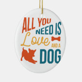 必要なのは愛と犬 セラミックオーナメント (右)