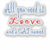 必要なのは愛と猫の… シール (正面)