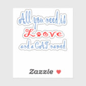 必要なのは愛と猫の… シール (シート)