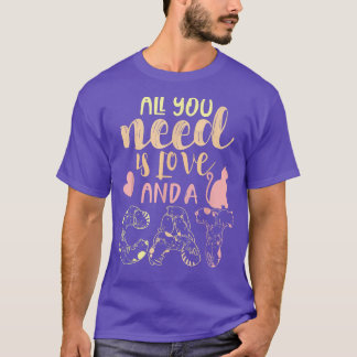 必要なのは愛と猫ハッピーキャットデイ猫L Tシャツ