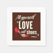 必要なのは愛と靴だけだ スタンダードカクテルナプキン (正面)