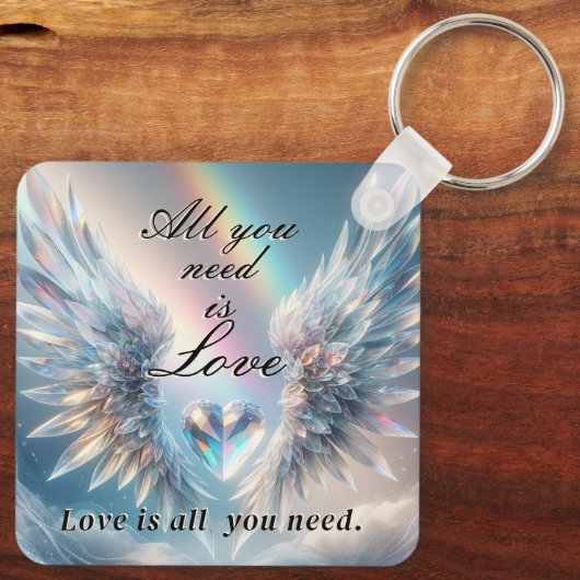 必要なのは愛のハートと天使の翼 キーホルダー (裏面)