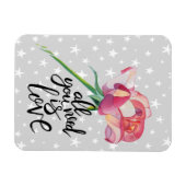 必要なのは愛のバラ マグネット (横)