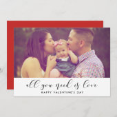 必要なのは愛のバレンタインデーのカードだけだ シーズンカード (正面/裏面)