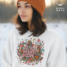 必要なのは愛のレトロヴィンテージタイポグラフィ