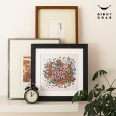 必要なのは愛のレトロヴィンテージタイポグラフィ ポスター