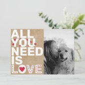 必要なのは愛の写真カスタムコラージュだ素朴 シーズンカード (スタンド正面)