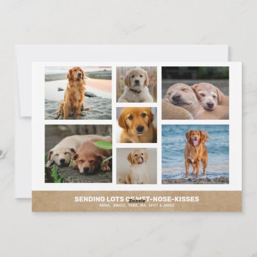 必要なのは愛の写真カスタムコラージュだ素朴 シーズンカード (裏面)