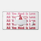 必要なのは愛の格言 デスクマット (キーボード&マウス)