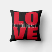 必要なのは愛の装飾用クッション クッション (裏面)