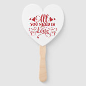 必要なのは愛タイポグラフィハンドファン ハンドファン (正面)