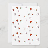 必要なのは愛バレンタインデー夫婦のシャワー 招待状 (裏面)