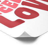 必要なのは愛レトロスタイルバレンタインデー ポスター (角)