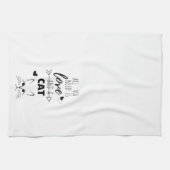 必要なのは愛情と猫のキッチンタオル キッチンタオル (横)