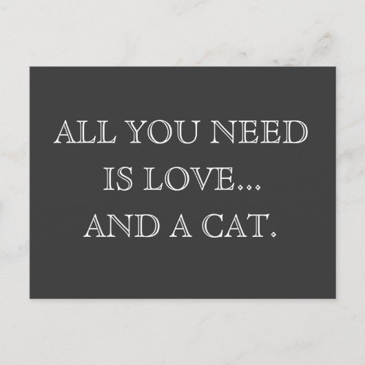 必要なのは愛…そして犬 – 葉書 ポストカード (正面)