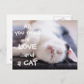 必要なのは愛…そして猫 ポストカード (正面/裏面)