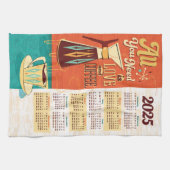 必要なのは愛+コーヒーカレンダータオル キッチンタオル (横)